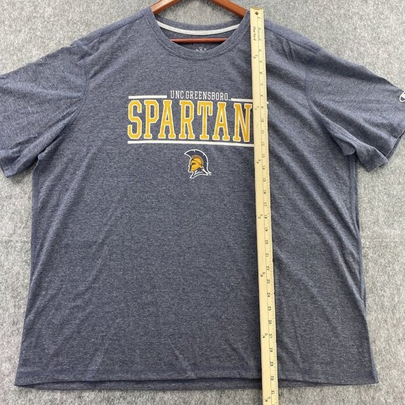UNC Greensboro Spartans Champion T-Shirt 2XL Heather Gray SS Bar Logo UNCG‎ NWT - Picture 4 of 8